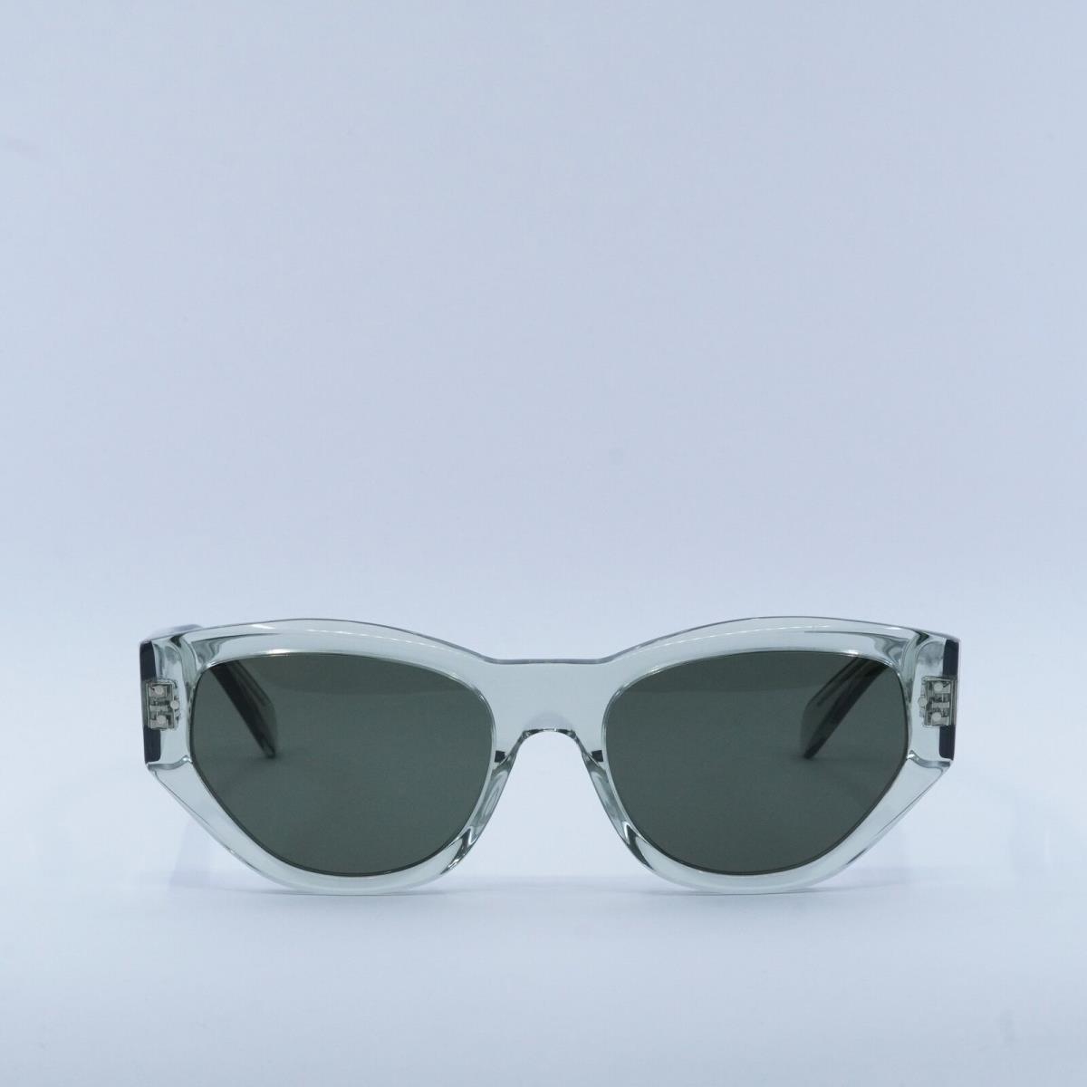 Celine CL40219I 93N Transparent Green/green 54-18-135 Sunglasses