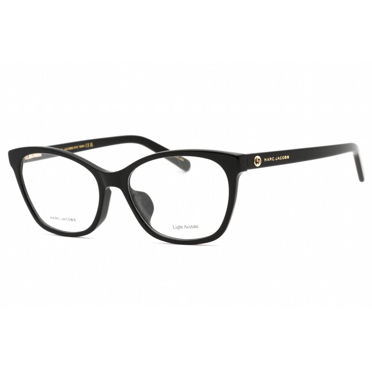 Marc Jacobs Women`s Eyeglasses Black Cat Eye Plastic Frame Marc 539/F 0807 00