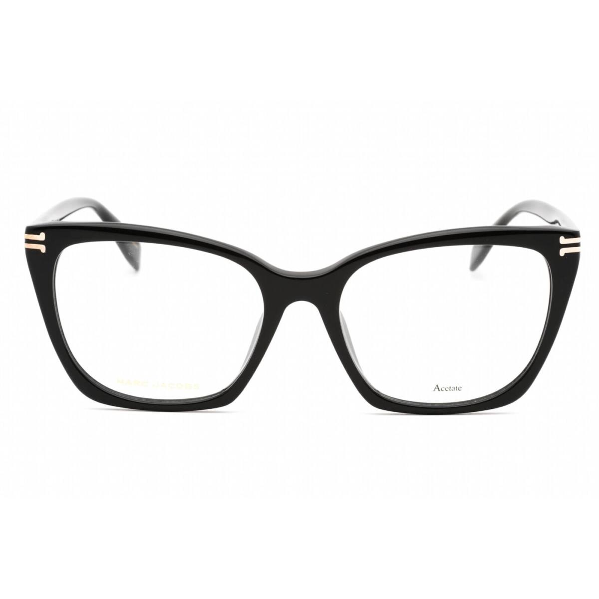 Marc Jacobs Women`s Eyeglasses Black Plastic Cat Eye Frame MJ 1096/F 0807 00 - Frame: Black, Lens: Clear Demo