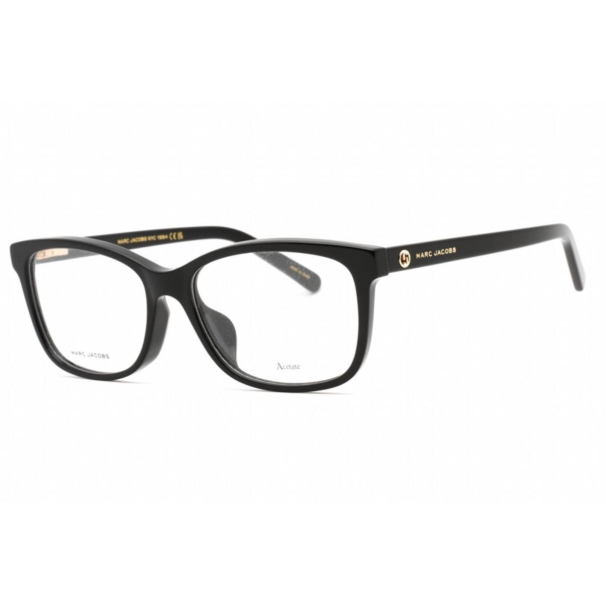 Marc Jacobs Women`s Eyeglasses Black Cat Eye Plastic Frame Marc 558/F 0807 00