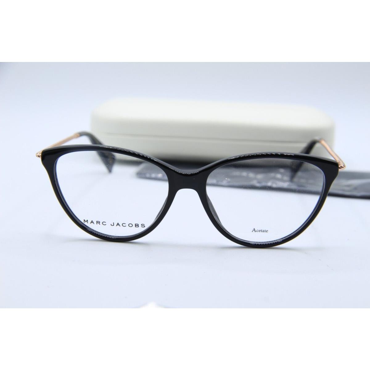 Marc Jacobs 259 807 Black Gold Frames Eyeglasses 54-16