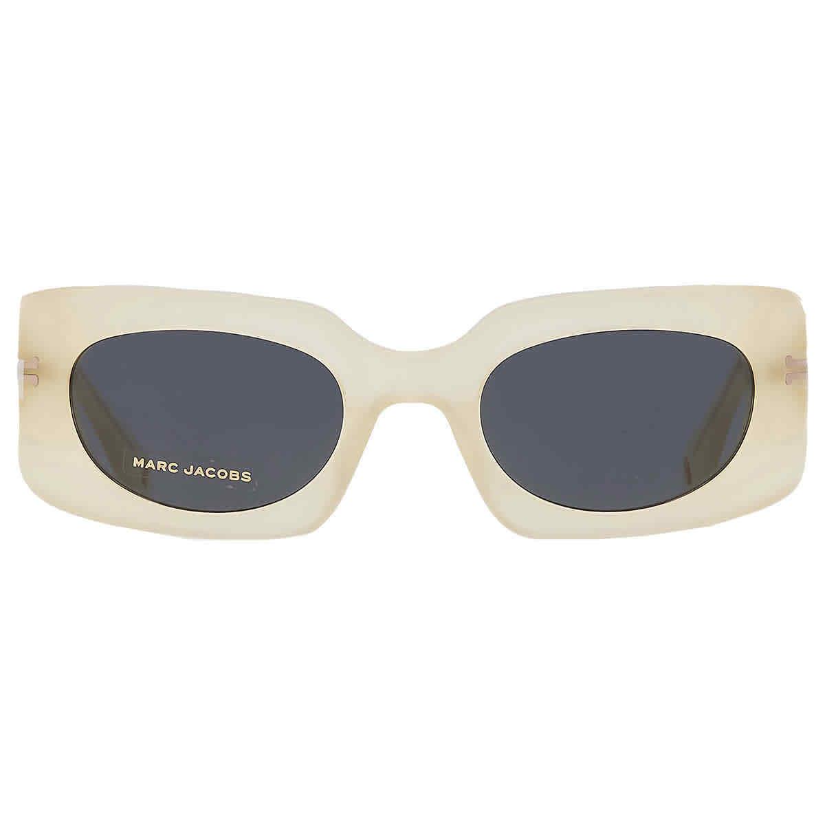 Marc Jacobs Grey Rectangular Ladies Sunglasses MJ 1075/S 040G/IR 50
