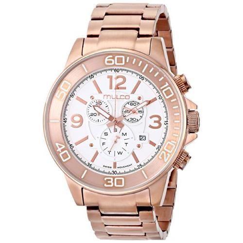 Mulco Chronograph Day/date Rose Gold-tone St.steel Men`s Watch MW4 90147 331