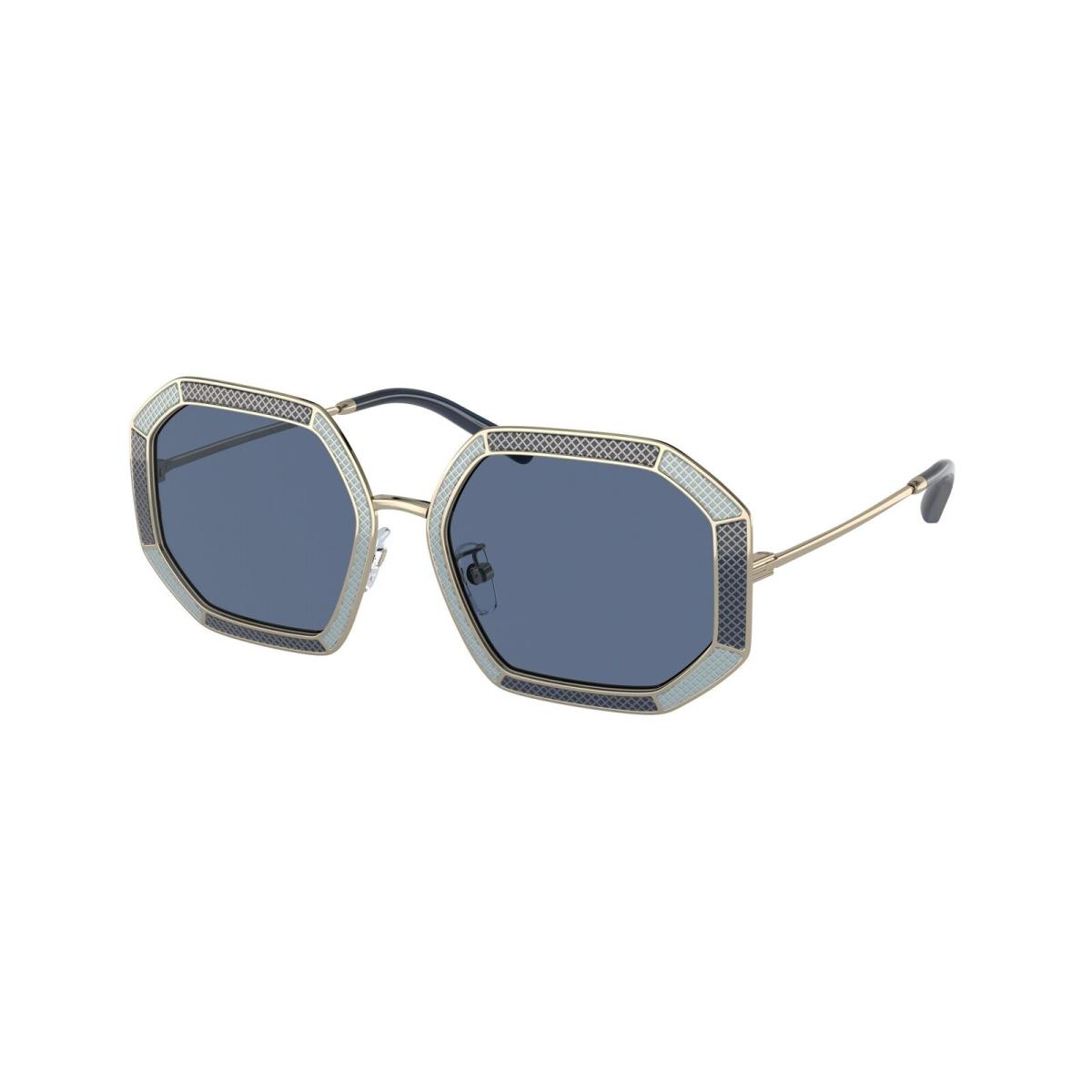 Tory Burch TY6102 335580 Light Gold Dark Blue 52 mm Women`s Sunglasses