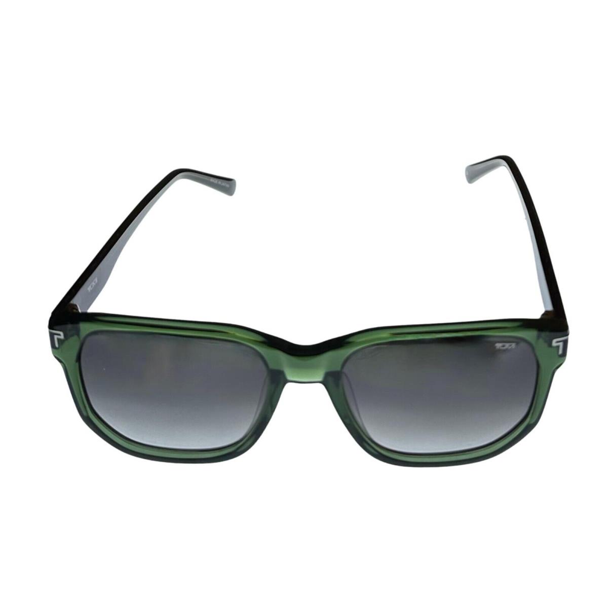 Tumi Mens Green Square Mens Plastic Sunglass Smoke Gradient Lens Stu 003. 2GN