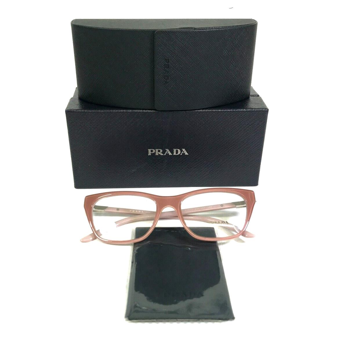 Prada Eyeglasses Frames VPR05Y 01Y-1O1 Blush Pink Pale Cat Eye 51-17-140