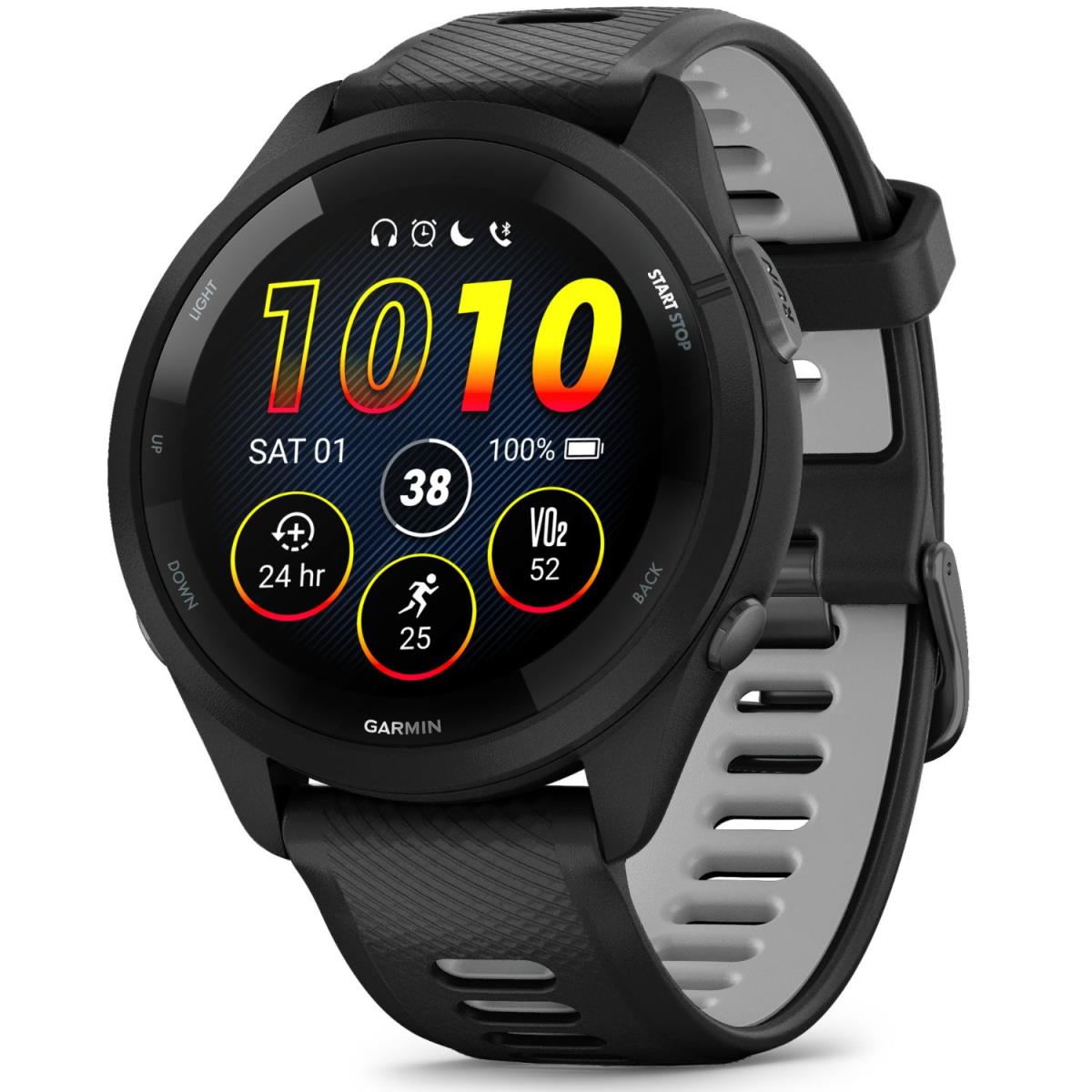 Garmin Forerunner 265 Gps Fitness Smartwatch Black/Powder Gray