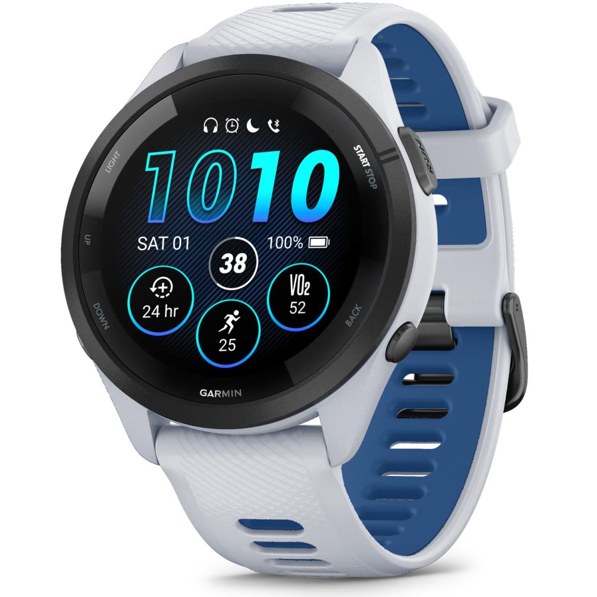 Garmin Forerunner 265 Gps Fitness Smartwatch Whitestone/Tidal Blue