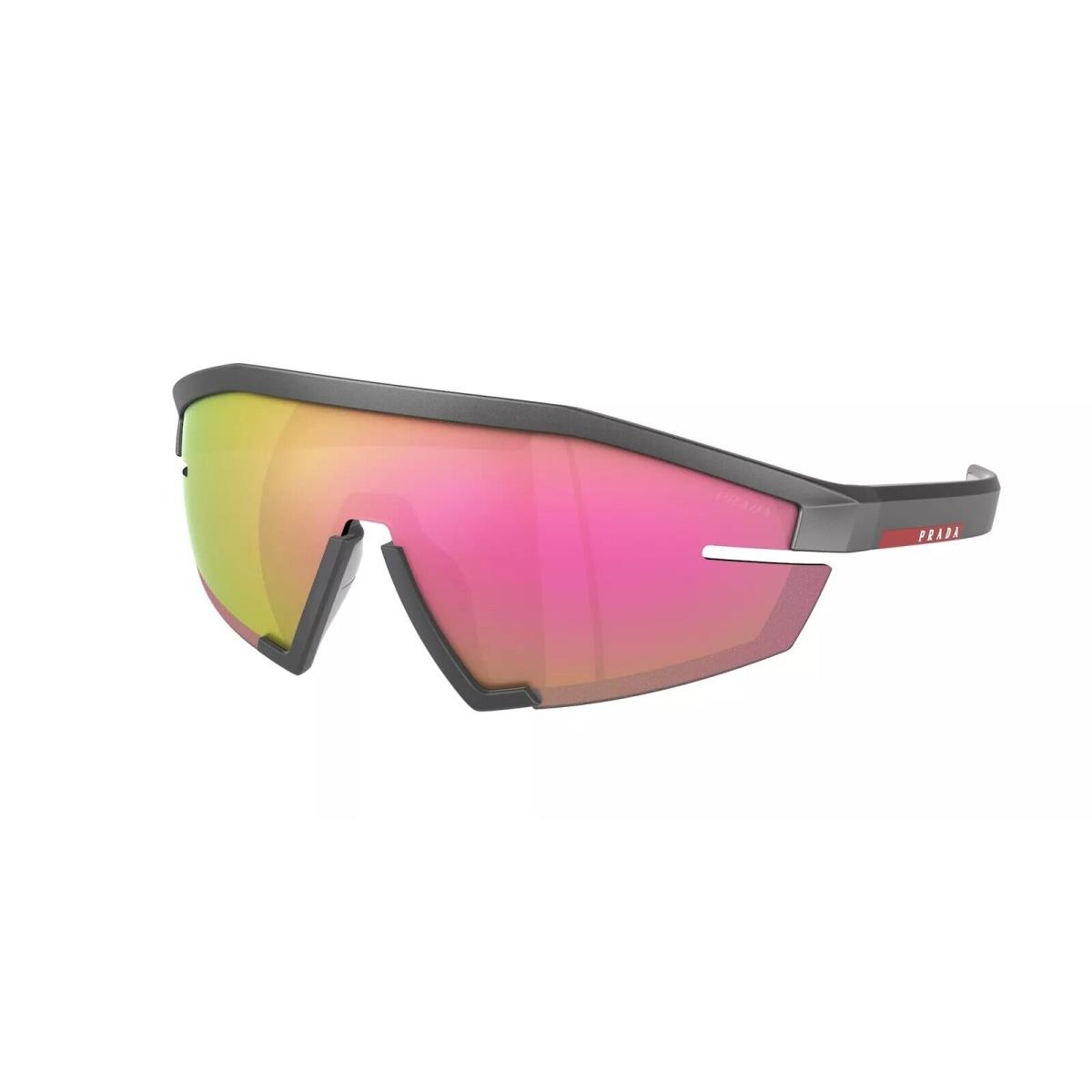 Prada Linea Rossa PS 03ZS Metal Grey/yellow Pink Mirrored 15P-20A Sunglasses