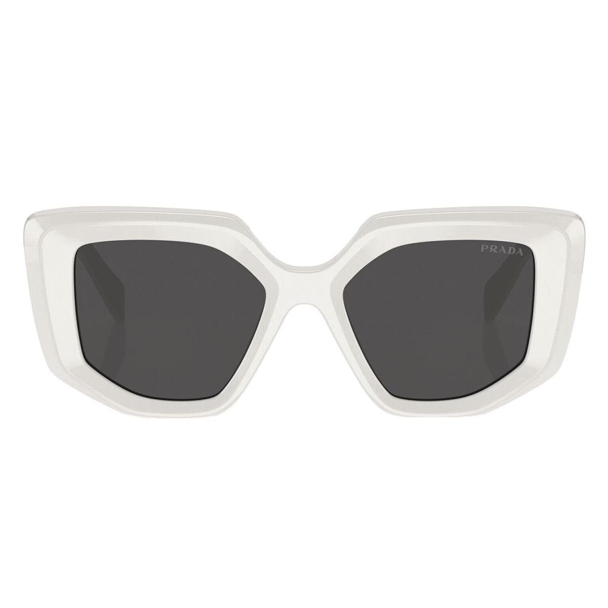 Prada PR 14ZS 1425S0 Talc Plastic Fashion Sunglasses Grey Lens