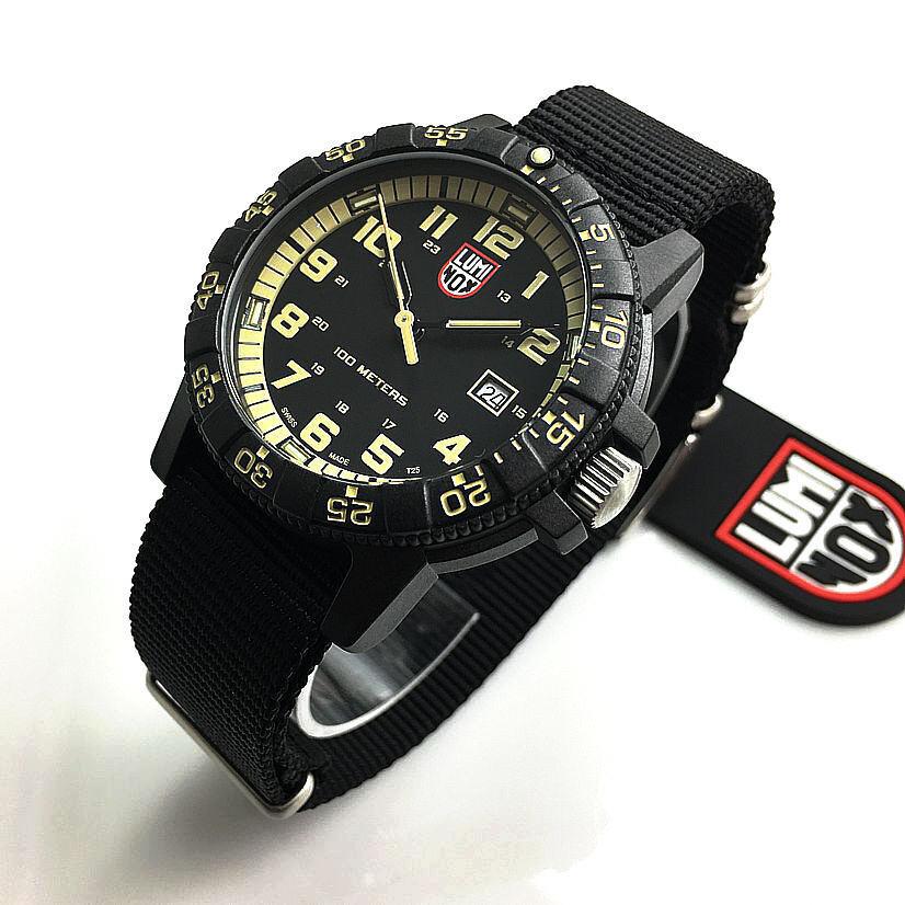 Men`s Luminox Leatherback Sea Turtle Giant Nylon Strap Watch XS.0333