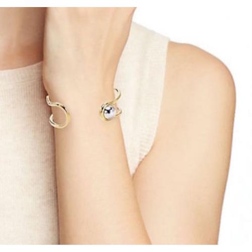 Marc Jacobs Bracelet Safety Pin Cuff Oro Argento
