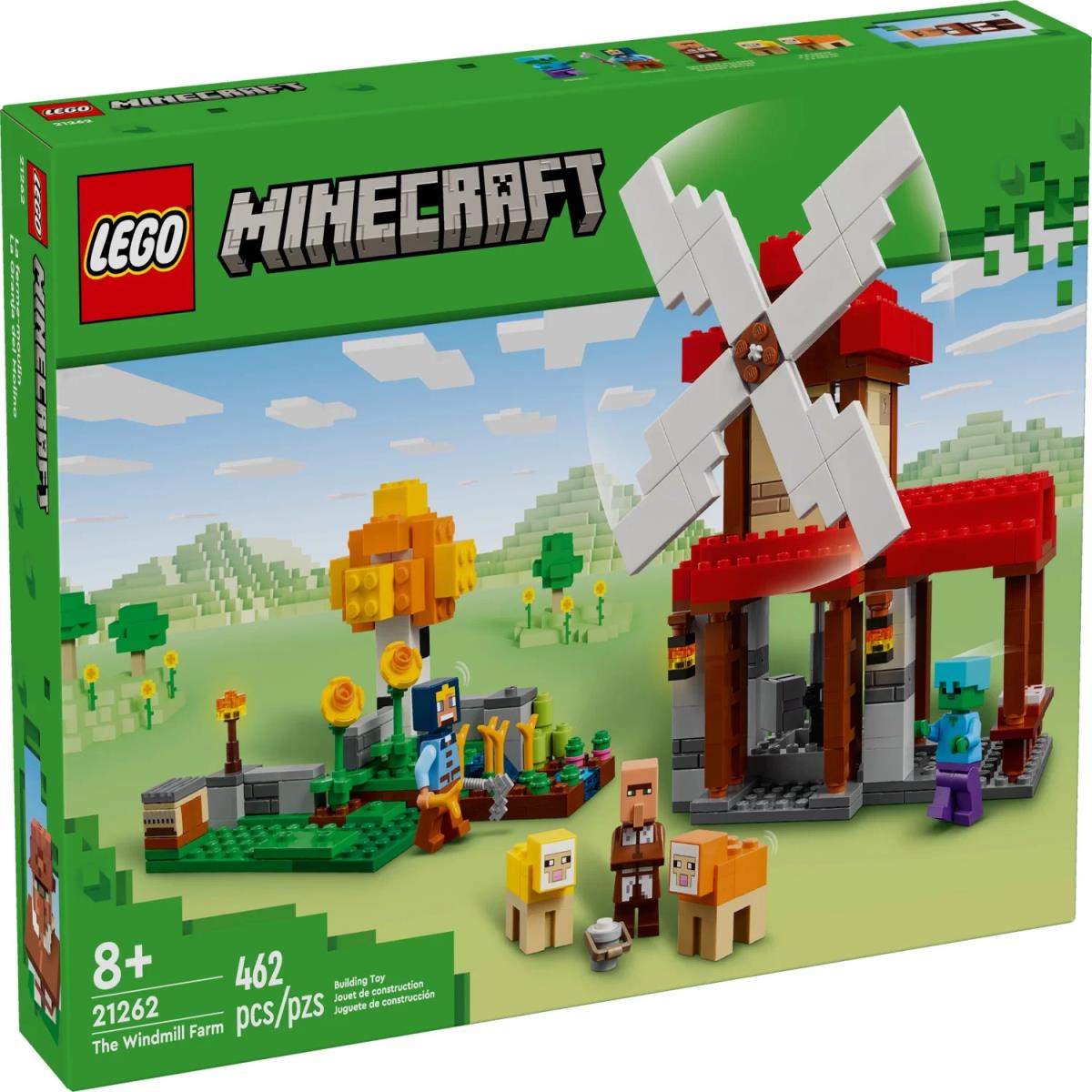 Lego Minecraft The Windmill Farm 21262 Building Toy Set Minecraft Minifigures