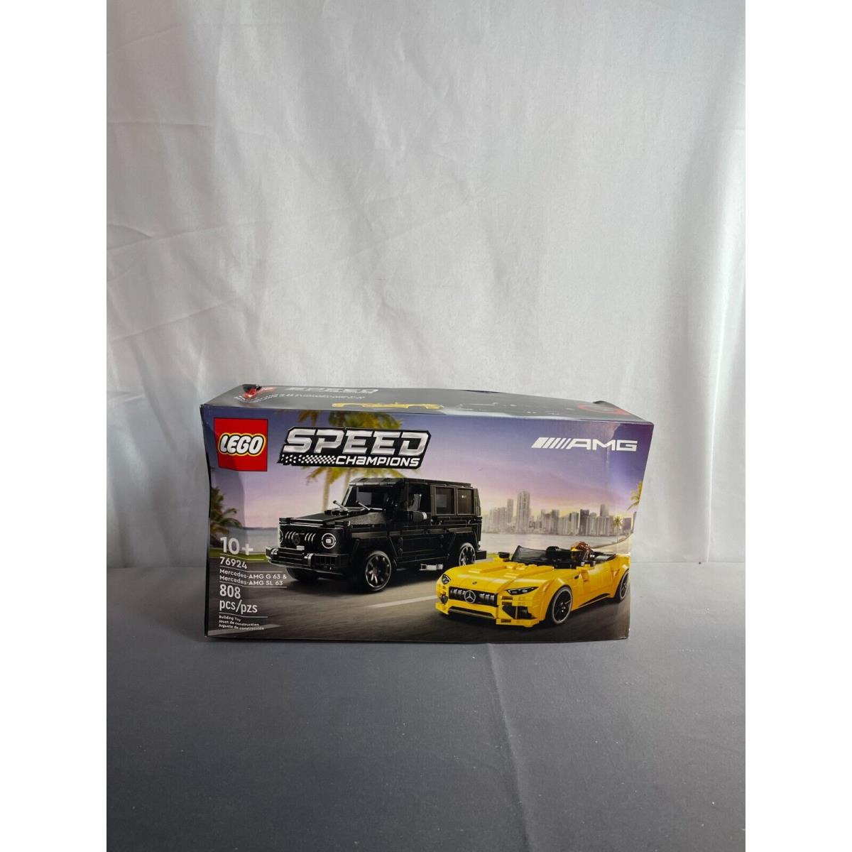 Lego 76924 Speed Champions Mercedes- Amg G 63 Amg SL 63 Building Toy 808 Pcs - 