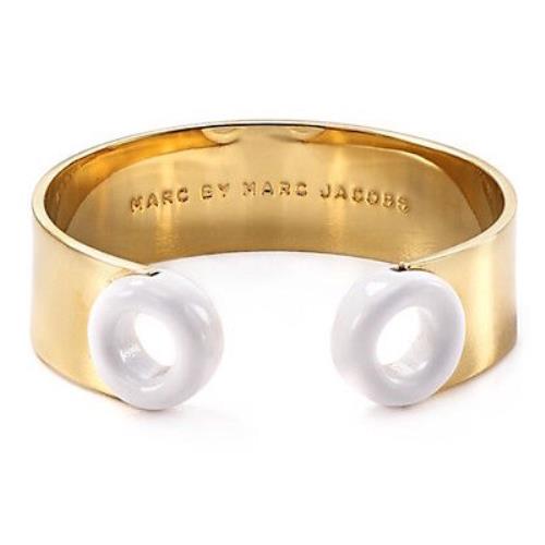 Marc Jacobs Bracelet Peep Hole Cuff Bangle White