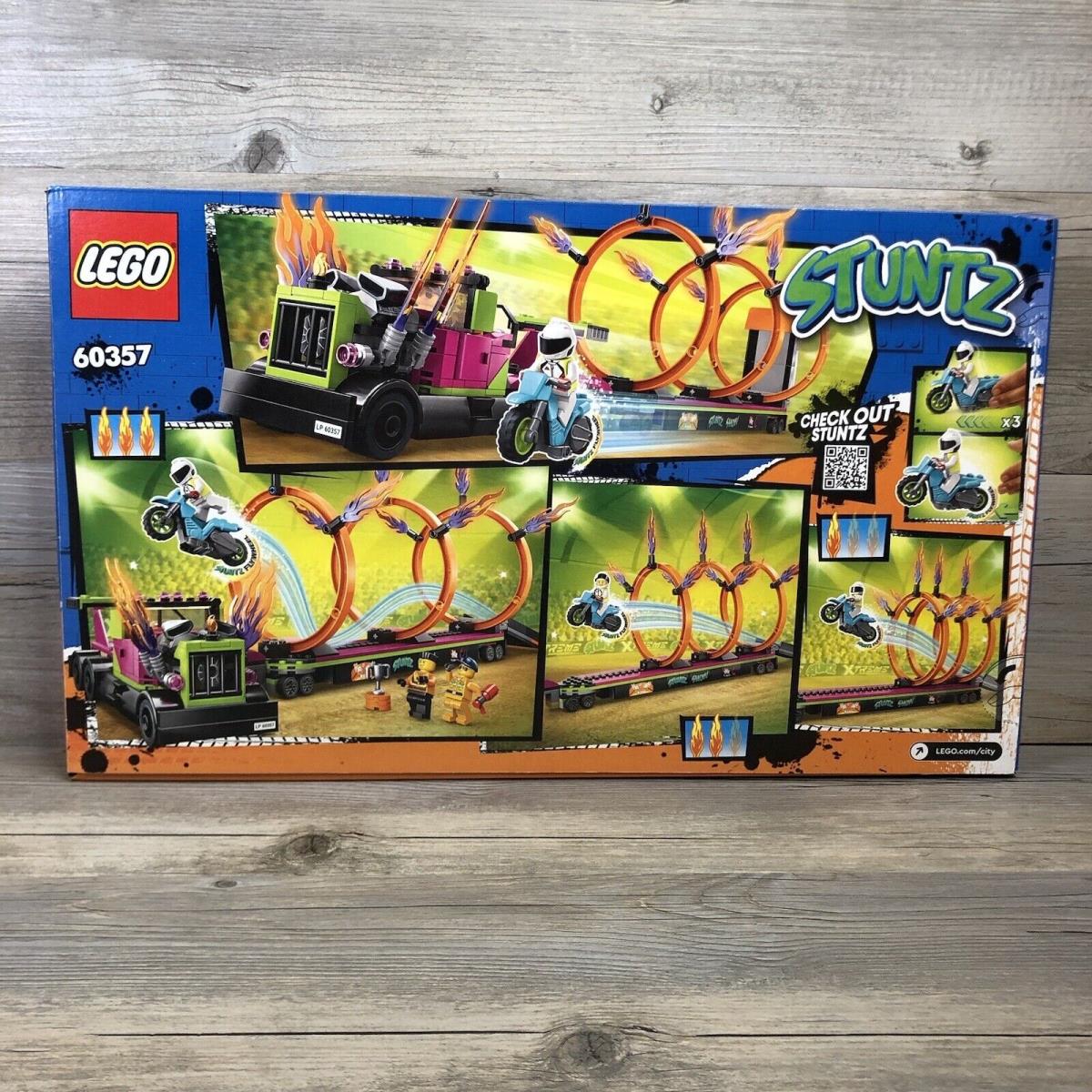 Lego City Stunt Truck Ring Of Fire Challenge Stuntz 60357 479 Pcs