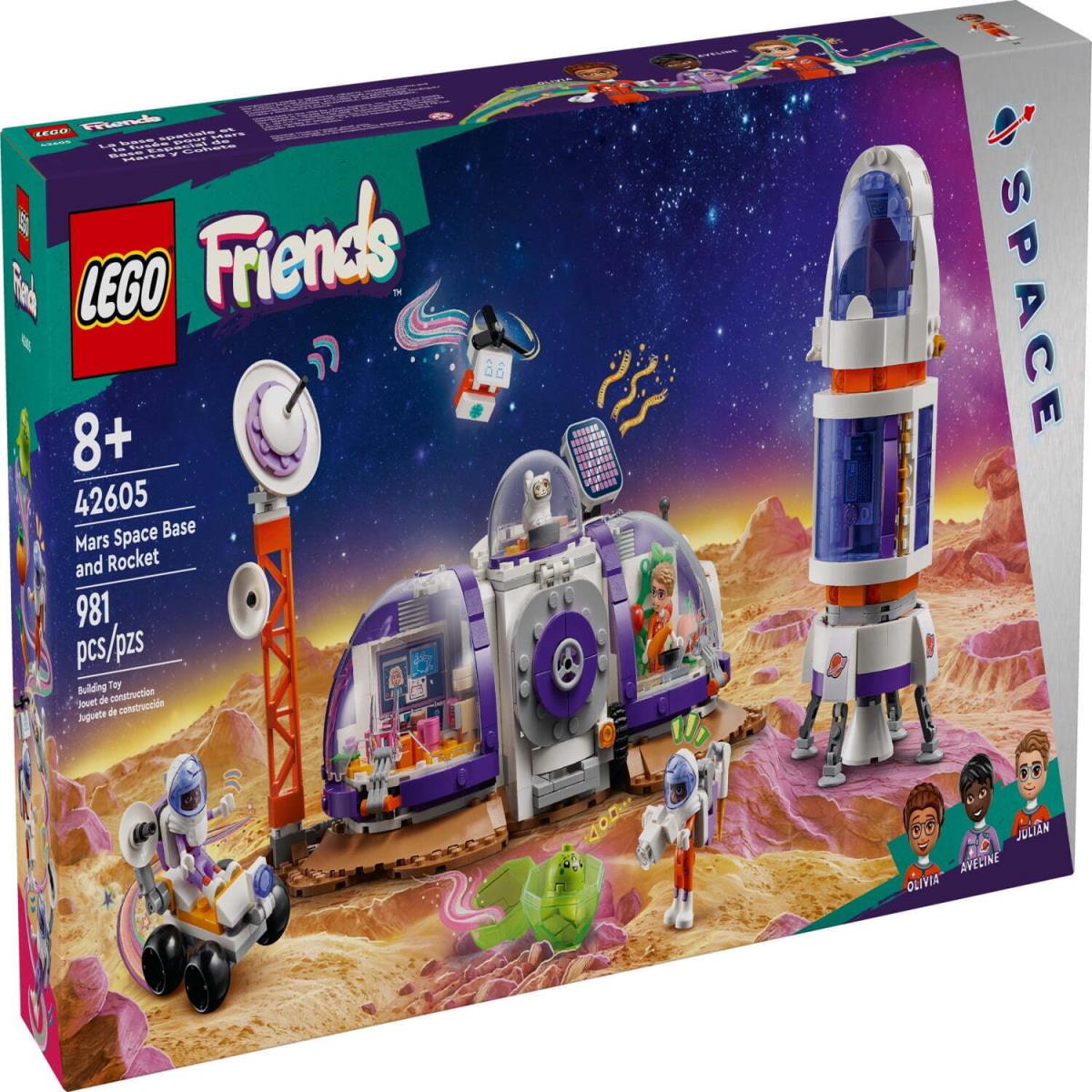 Lego Friends Mars Space Base and Rocket 42605 Building Toy Set 3 Mini-dolls