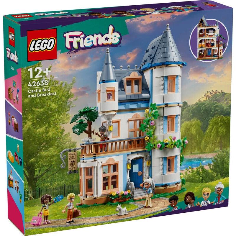 Lego Friends Castle Bed and Breakfast Hotel Playset 42638 Building Toy Set