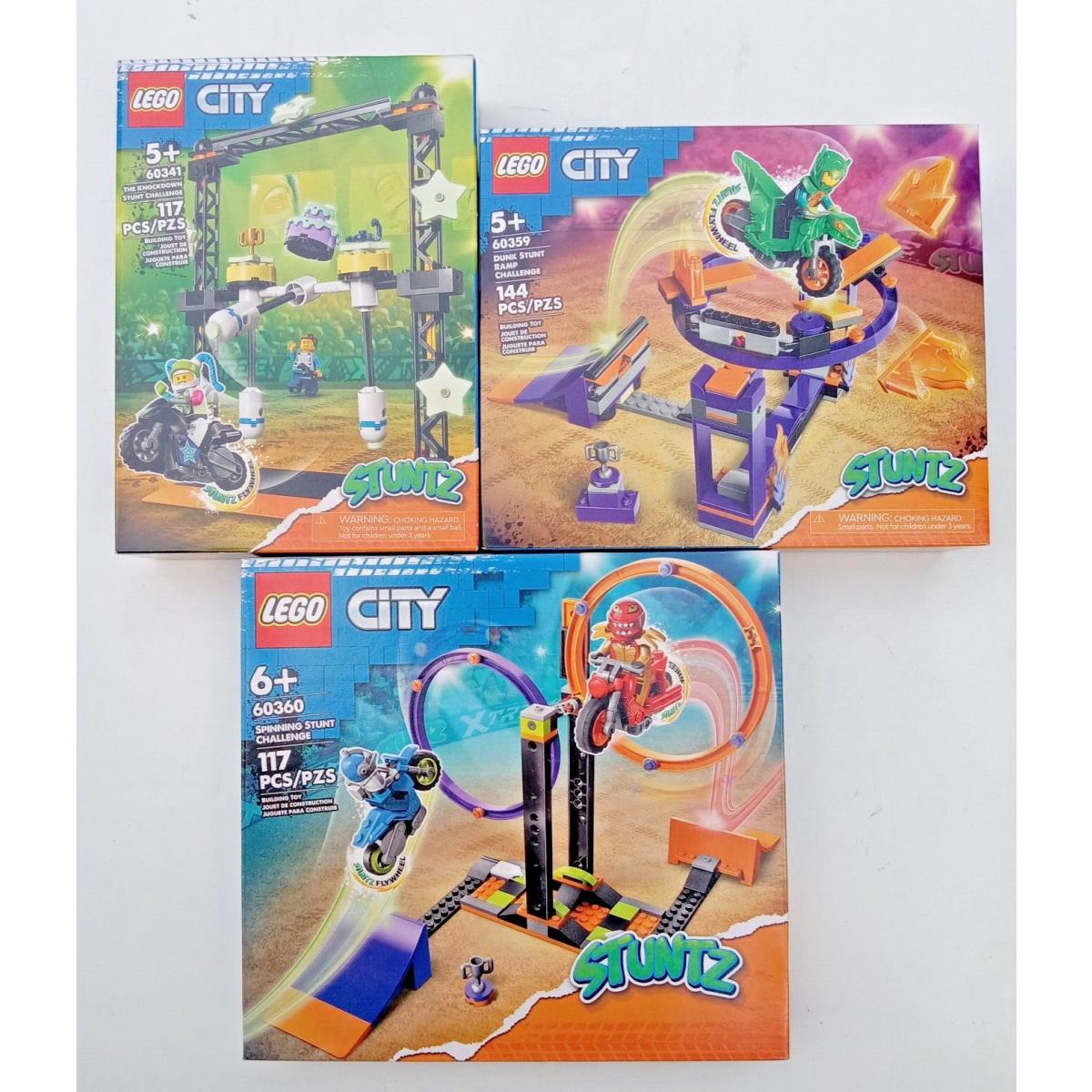 Lego City Stuntz Building Sets 60341 60359 60360