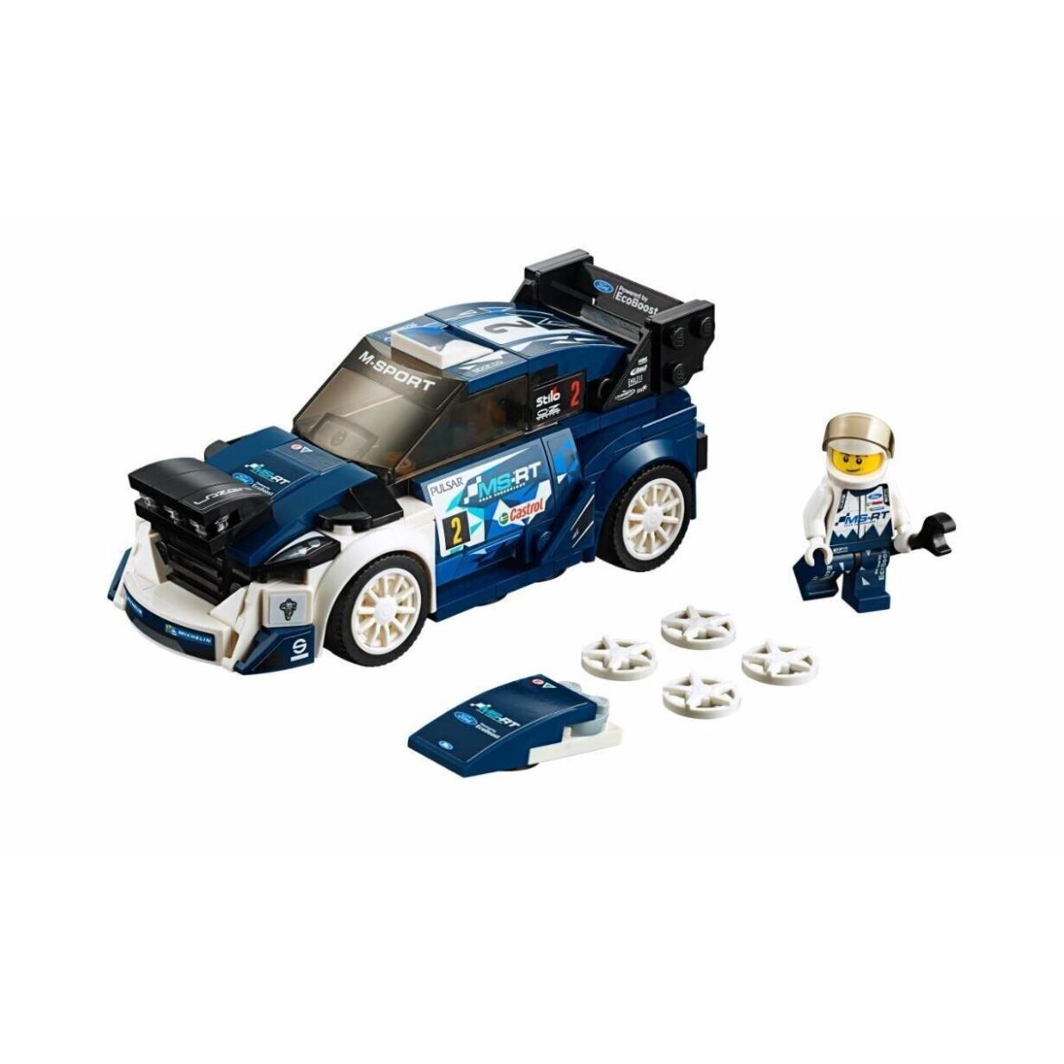Lego 75885 Speed Champions Ford Fiesta M-sport Wrc 2018 Rally Race Car