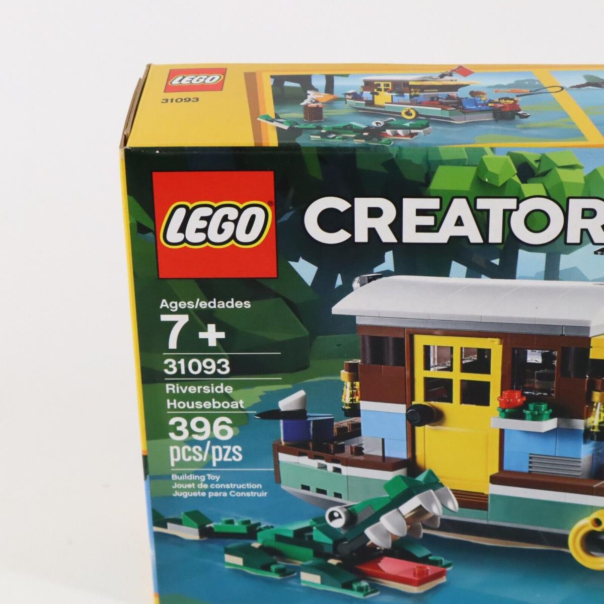 Lego Creator 31093 Riverside Houseboat 3 in 1 396pcs Pelican Crocodile Seaplane