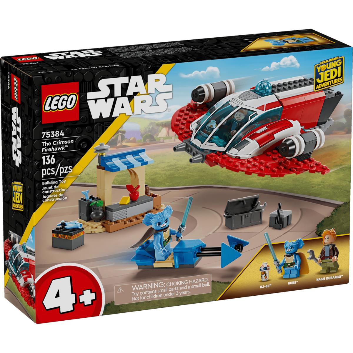 Lego Star Wars Young Jedi Adventures The Crimson Firehawk 75384 Building Toy Set