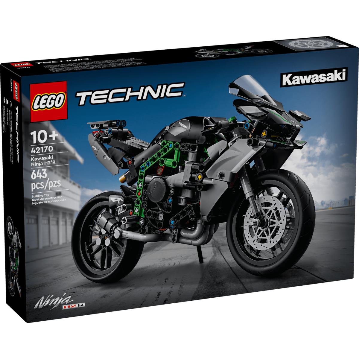 Lego Technic Kawasaki Ninja H2R Motorcycle 42170 Building Toy Set Room D Cor