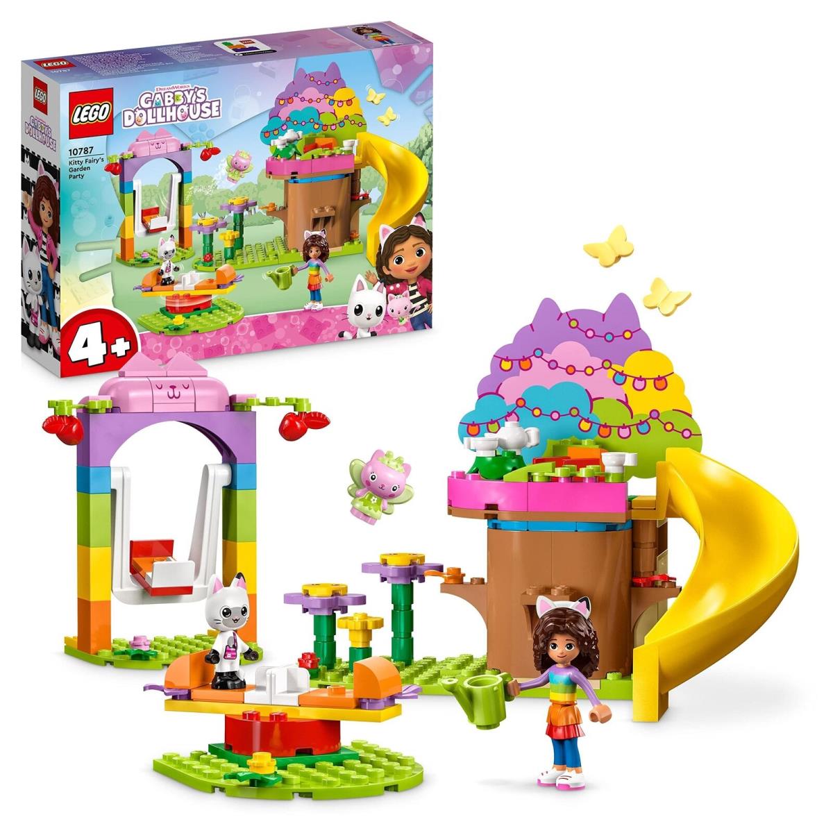 Lego 10787 Gabby`s Dollhouse Kitty Fairy`s Garden Party Toy Playset 10785 Gabb