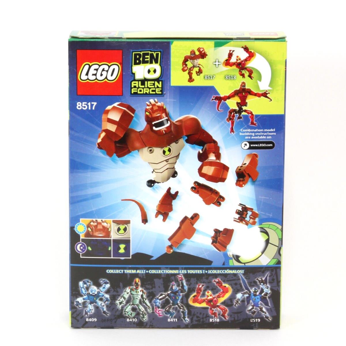 Lego Ben 10 Alien Force Humungousaur - Set 8517 -ben Ten Reddish Brown Alien