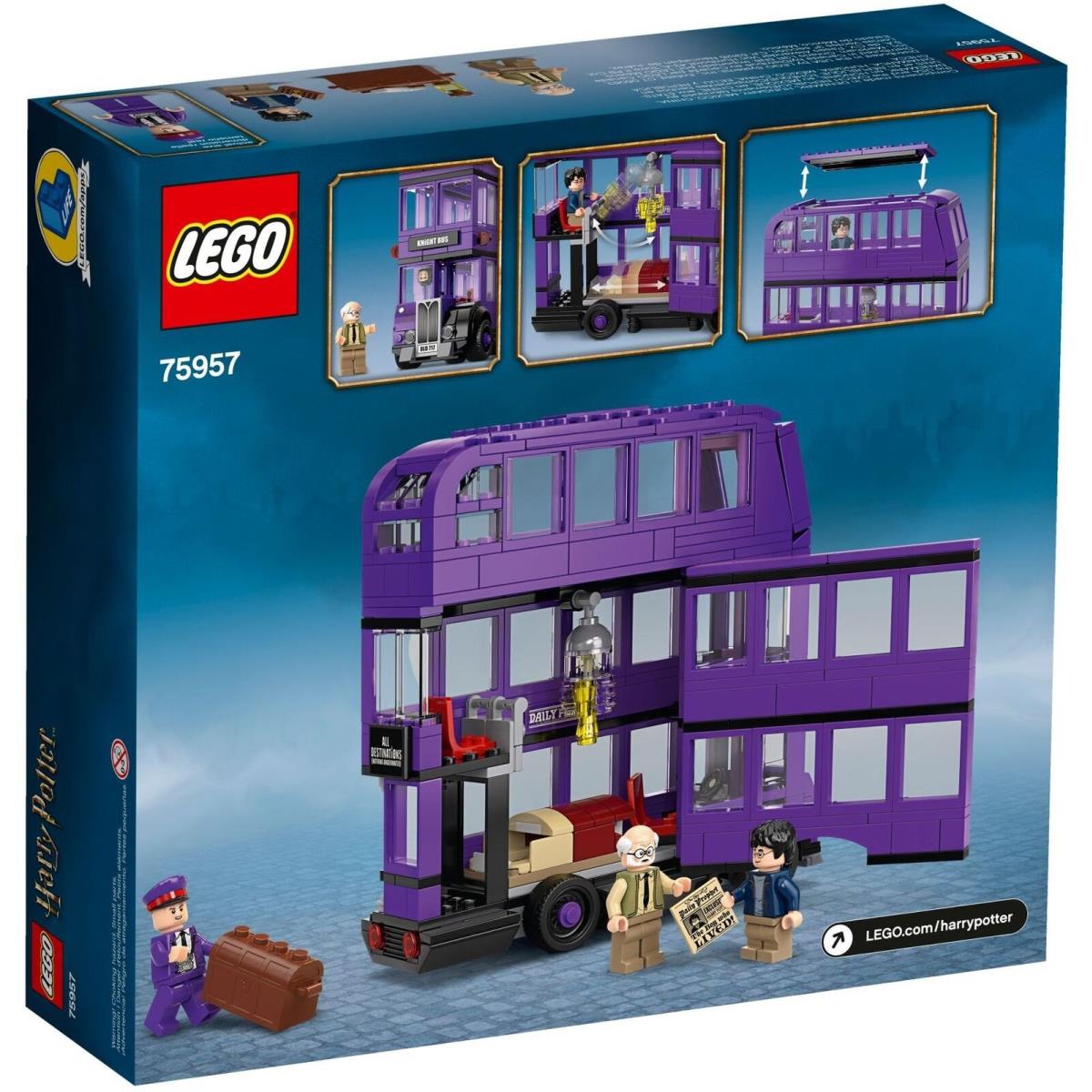 Lego Harry Potter 75957 The Knight Bus Triple Decker Purple