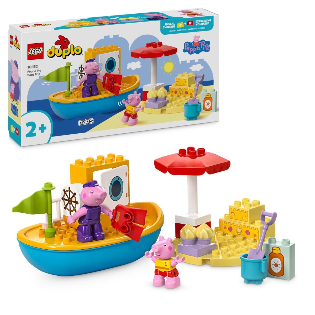 Lego Duplo Peppa Pig Boat Trip Toy Early Development and Activity Toddler Toys