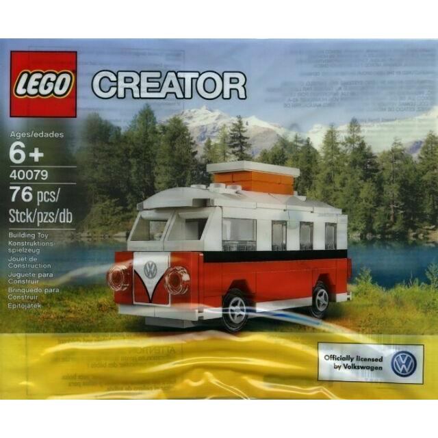 Lego Creator Mini VW T1 Camper Van 40079 Polybag Retired