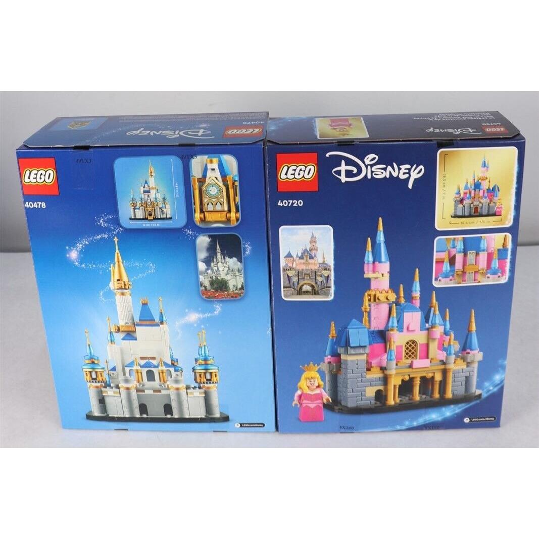 Lego 40478 Mini Disney Castle 40720 Mini Disney Sleeping Beauty Castle