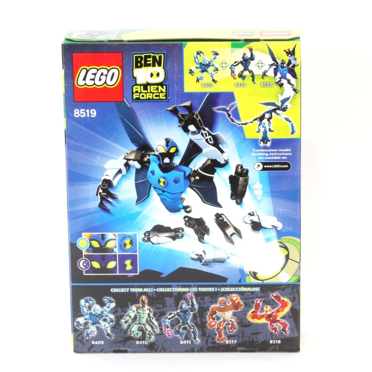 Lego Ben 10 Alien Force Big Chill - Set 8519 - Ben Ten Bigchill Blue Alien