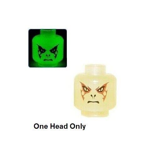 H064A Lego Harry Potter Voldemort Minifigure Head 1x Head Glow In The Dark