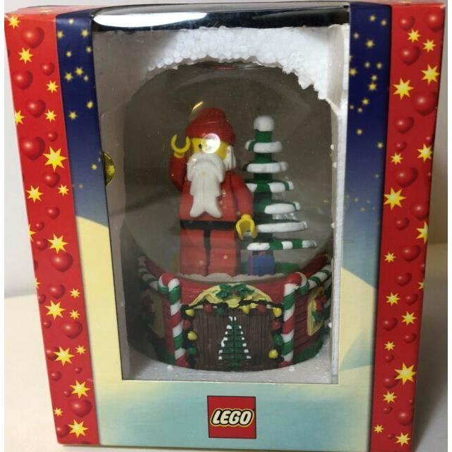 Lego Christmas Snow Globe Santa and Tree Minifigure Glass Vintage 2005