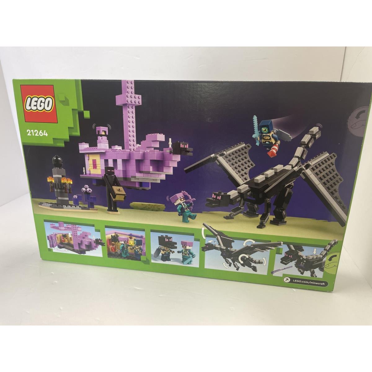 Lego 21264 Minecraft The Ender Dragon and End Ship 657 Pcs Set 6470614
