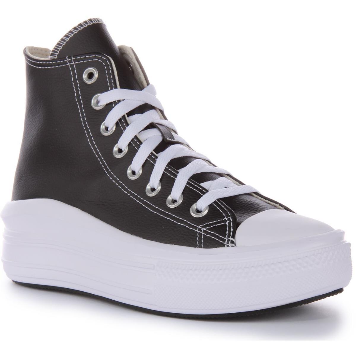 Converse All Star Move Platform Hi Top Womens Sneakers Black White US 3 - 8