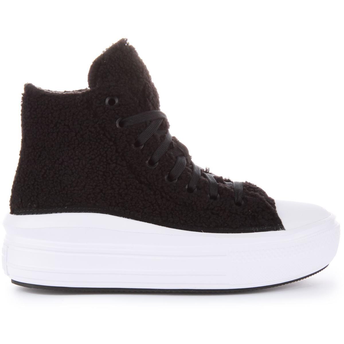 Converse Chuck Taylor Move Hi Sherpa Platform Black Women Sneaker US 3 - 8