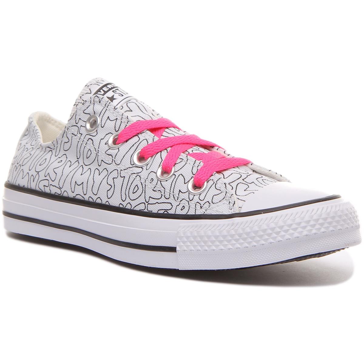 Converse All Star Unisex My Story 170297C In White Pink Size US 4 - 9