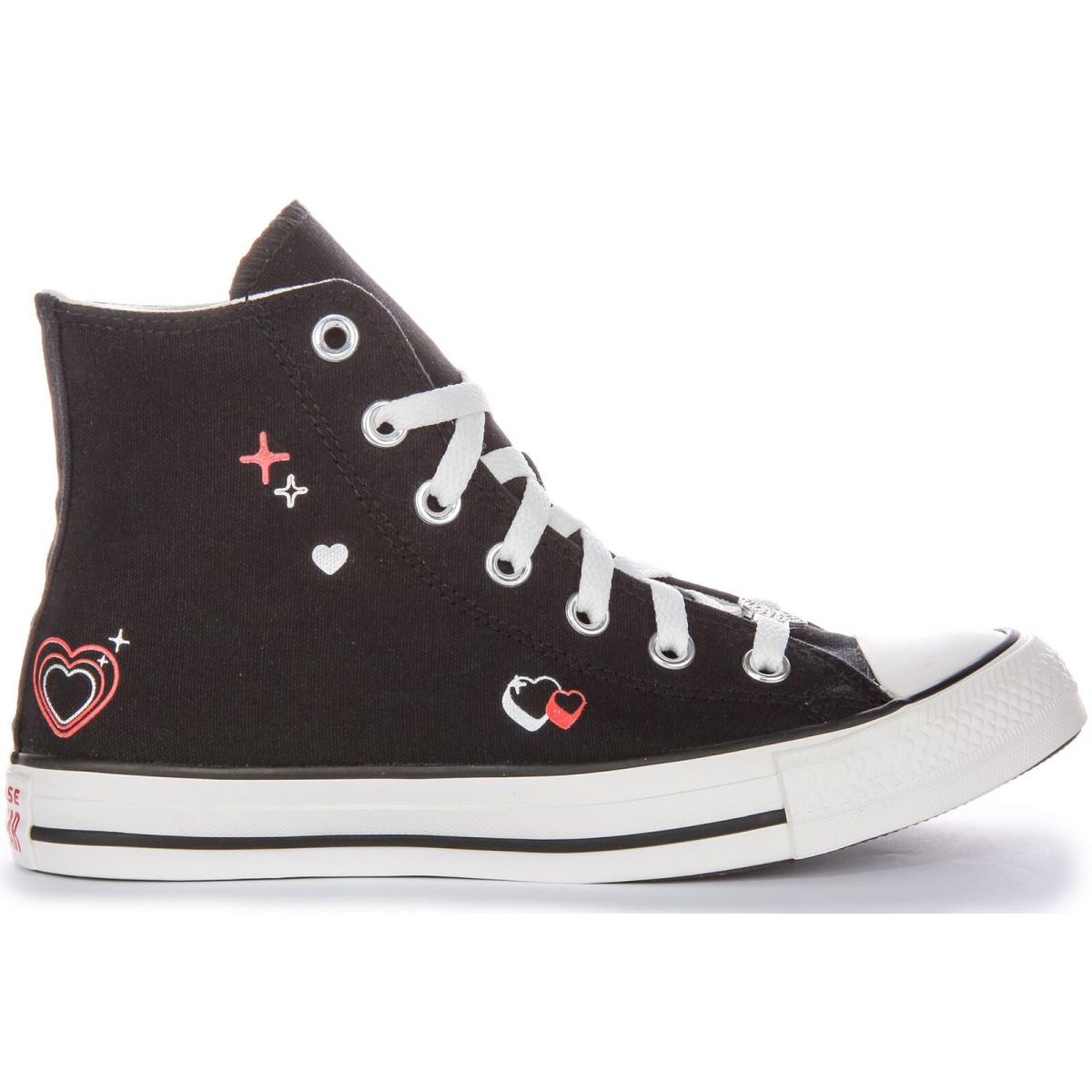 Converse A09116C Chuck Taylor Women Sneaker Y2K Silicone Heart Black US 5 - 9