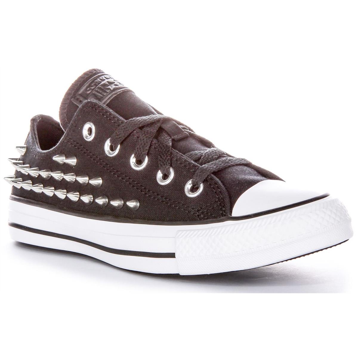 Converse A06454C Chuck Taylor All Star Low Black White Womens Sneakers US 3 - 8