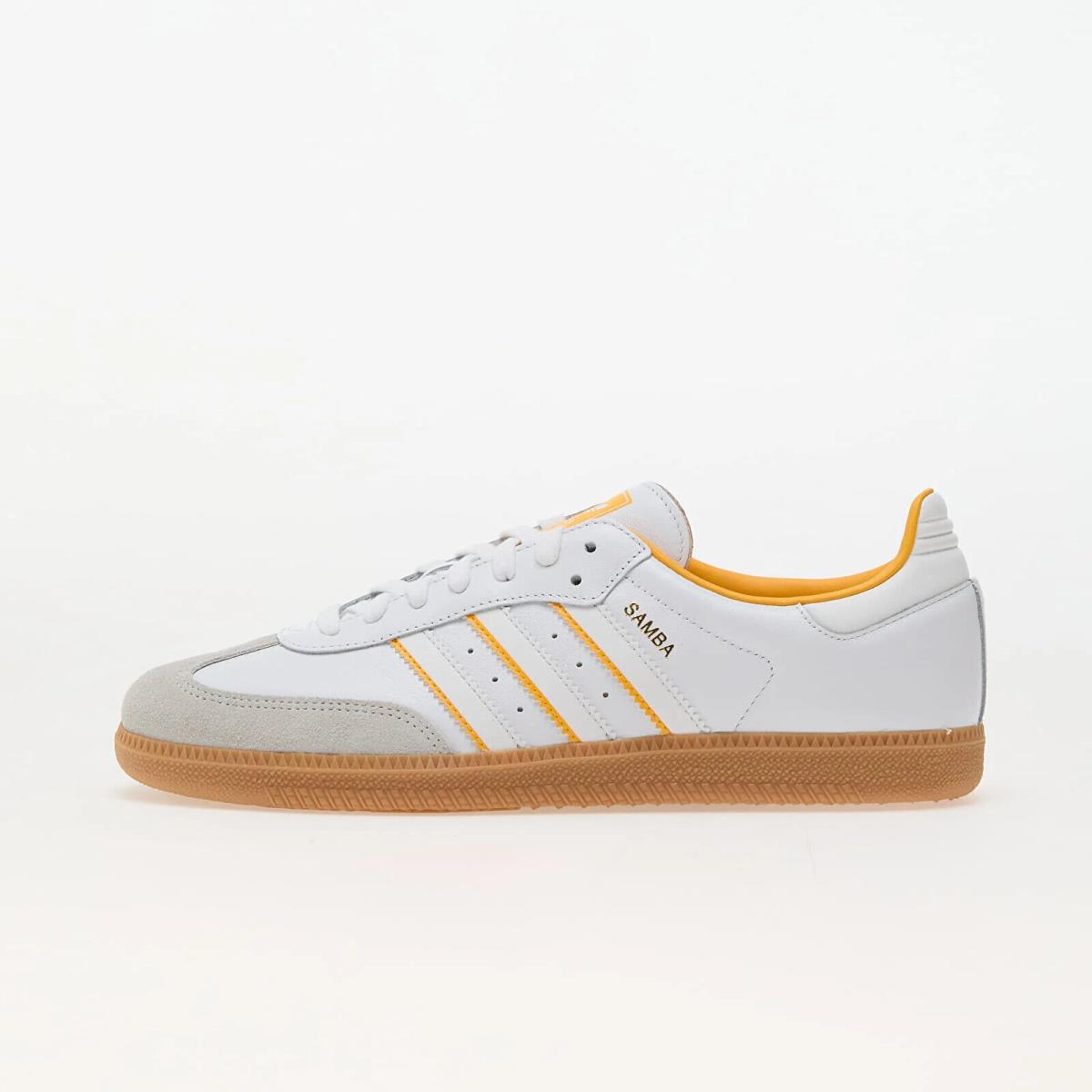 Adidas Originals Samba OG Crystal White Yellow ID1479 Mens Casual Shoes Sneakers