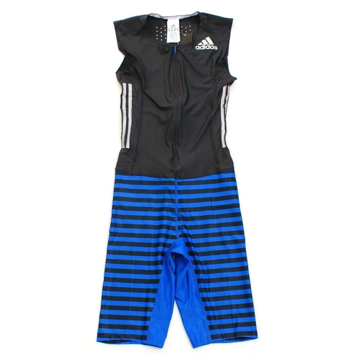 Adidas Adizero Climalite Gray Blue Sleeveless Track Field Sprint Suit Men`s