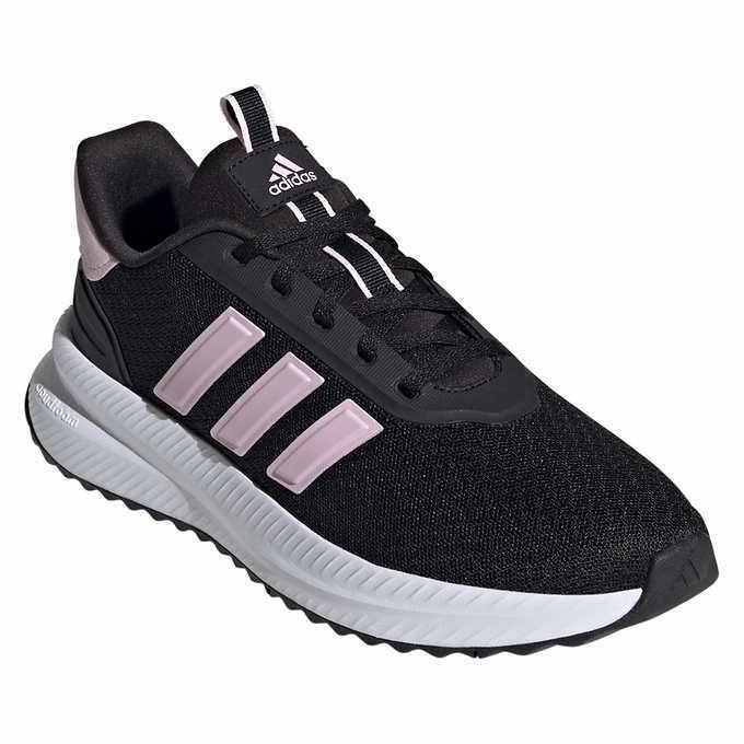 Adidas Womens Sneakers Black White Pink Xplr Path Lace-up Cloudfoam 3-Stripes - Black/White/Pink