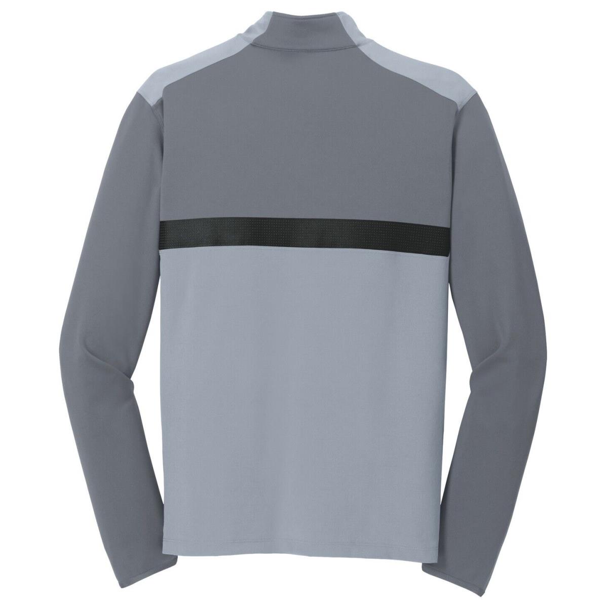 Mens Nike Wicking Dri Fit 1/2 Zip Pullover Stretch Woven / Knit Blend XS-4XL - Cool Grey/ Dark Grey, s: Black, Grey, Navy Blue