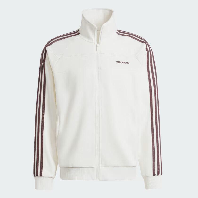 Adidas Originals Men`s 80s Premium Embossed 3-Stripes Track Suit Jacket Pant