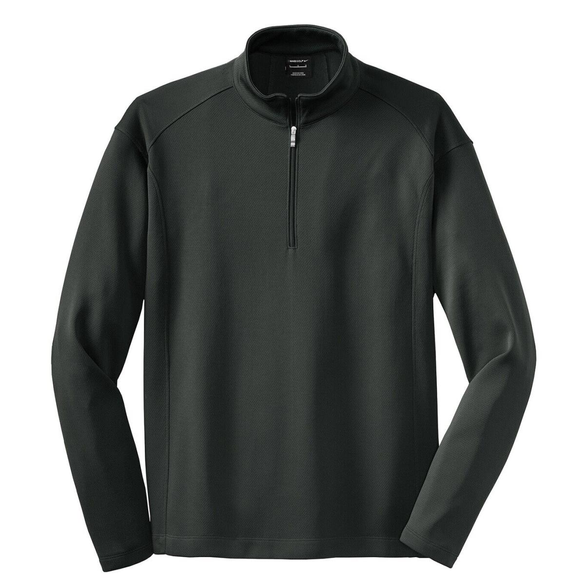 Mens Nike Mid-weight Zip Through Collar Pullover / Cover UP Long Sleeve XS-4XL