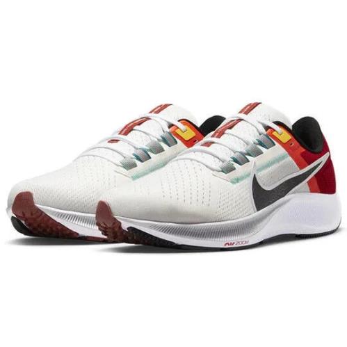 Nike Mens Air Zoom Pegasus 38 Running Shoes DQ4499 101 - SAIL/BLACK-WHITE GYM RED