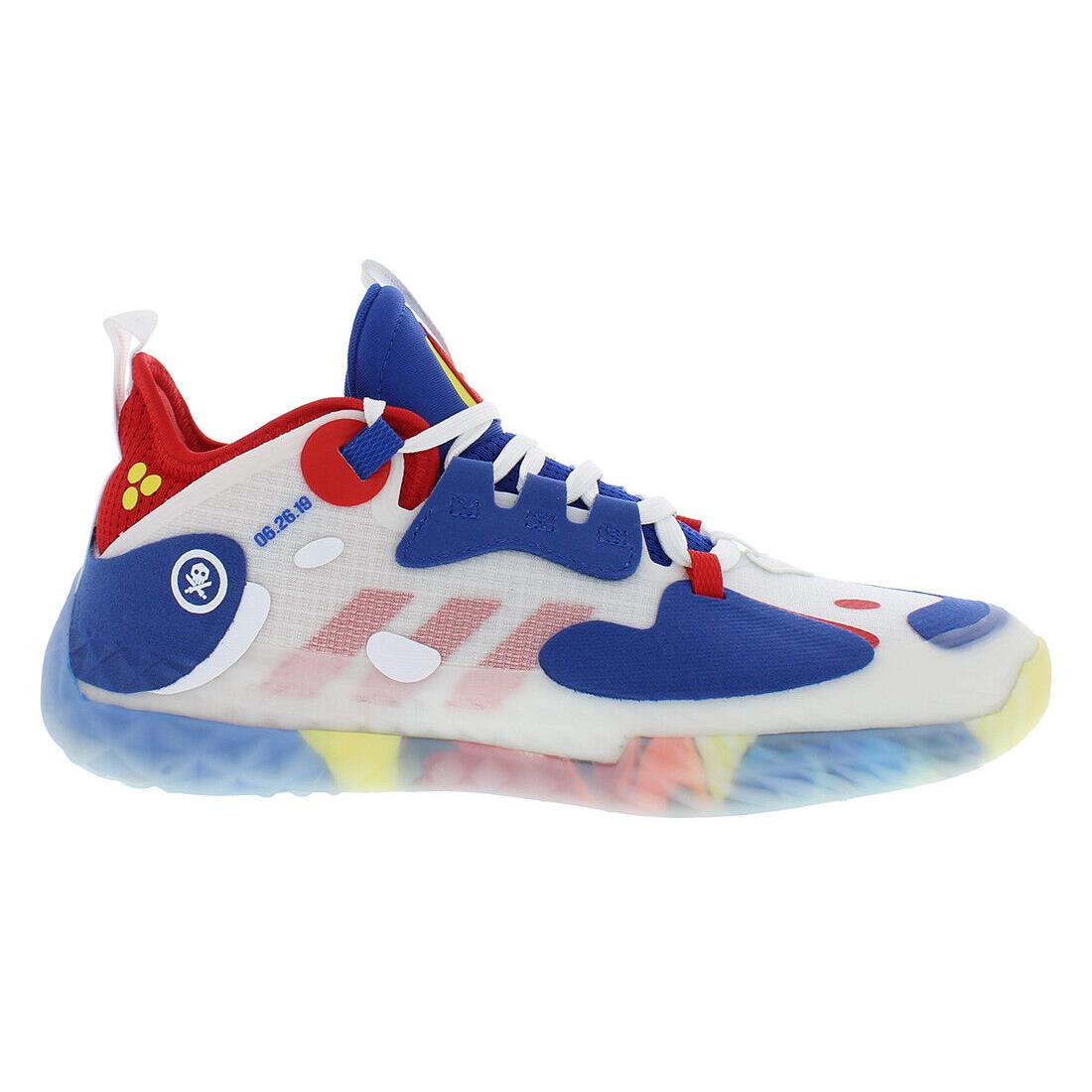 Adidas Harden Vol. 5 Futurenatura Unisex Shoes - White/Blue/Red, Main: White